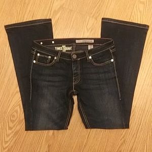 DKNY TIME SQUARE WOMENS SZ 28 R LOW RISE JEANS Dark Wash EXCELLENT